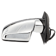 2015 Chevrolet Equinox LTZ - Driver Side Mirror, Original Equipment On 10-13 Models and 14-14 LTZ Model, Fits 15-17 Models, Power Adjust, Heated, Chrome, Manual Folding, No Signal Light, With Blind Spot Glass, With Memory, No Puddle Light, No Auto-Dimming
