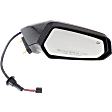 Passenger Side Mirror, Power, Non-Folding, Heated, Paintable, No Signal Light, No Memory, No Puddle Light, No Auto-Dimming, No Blind Spot Feature