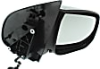Passenger Side Mirror, Power Adjust, Manual Folding, Heated, Chrome, No Signal Light, No Memory, No Puddle Light, No Auto-Dimming, No Blind Spot Feature