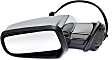Driver Side Mirror, Power Adjust, Heated, Manual Folding, Chrome, No Signal Light, No Memory, No Puddle Light, No Auto-Dim, No Blind Spot Feature