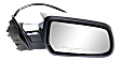 Passenger Side Mirror, Power Adjust, Heated, Manual Folding, Chrome, No Signal Light, No Memory, No Puddle Light, No Auto-Dim, No Blind Spot Feature