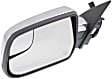 Driver Side Mirror, Power Adjust, Heated, Manual Folding, Chrome, No Signal Light, No Memory, No Puddle Light, No Auto-Dimming, No Blind Spot Feature