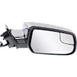 Passenger Side Mirror, Power Adjust, Heated, Manual Folding, Chrome, No Signal Light, No Memory, No Puddle Light, No Auto-Dimming, No Blind Spot Feature