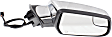 Passenger Side Mirror, Power Adjust, Heated, Manual Folding, Chrome, No Signal Light, No Memory, No Puddle Light, No Auto-Dimming, No Blind Spot Feature