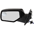 Driver Side Mirror, Power Adjust, Heated, Manual Folding, Paintable, No Signal Light, No Memory, No Puddle Light, No Auto-Dimming, With Blind Spot Glass