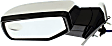 Driver Side Mirror, Power, Manual Folding, Heated, Chrome, No Signal Light, No Memory, No Puddle Light, No Auto-Dimming, With Blind Spot Glass