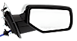 Passenger Side Mirror, Power, Manual Folding, Heated, Chrome, No Signal Light, No Memory, No Puddle Light, No Auto-Dimming, No Blind Spot Feature