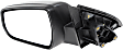 2013-2015 Chevrolet Malibu - Driver Side Mirror, Power Adjust, Non-Folding, Heated, Textured Black, In-housing Signal Light, With memory, No Puddle Light, No Auto-Dimming, No Blind Spot Feature