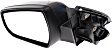 Driver Side Mirror, Power Adjust, Manual Folding, Heated, Paintable, In-housing Signal Light, With memory, No Puddle Light, No Auto-Dimming, No Blind Spot Feature