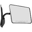 Passenger Side Mirror, Manual Adjust, Manual Folding, Non-Heated, Chrome, No Signal Light, No Memory, No Puddle Light, No Auto-Dimming, No Blind Spot Feature