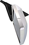 Passenger Side Mirror, Manual Adjust, Manual Folding, Non-Heated, Chrome, No Signal Light, No Memory, No Puddle Light, No Auto-Dimming, No Blind Spot Feature