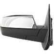 Passenger Side Mirror, Manual Adjust, Non-Heated, Manual Folding, Chrome, No Signal Light, No Memory, No Puddle Light, No Auto-Dim, No Blind Spot Feature