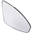 Passenger Side Mirror Glass, Heated, Convex, With backing plate, For Models Without Side Object Sensor