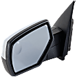 2014-2018 GMC Sierra 1500 - Driver Side Mirror, Power Adjust, Heated, Manual Folding, Chrome, No Signal Light, No Memory, No Puddle Light, No Auto-Dimming, With Blind Spot Glass