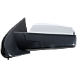 2014-2018 GMC Sierra 1500 - Driver Side Mirror, Power Adjust, Heated, Manual Folding, Chrome, No Signal Light, No Memory, No Puddle Light, No Auto-Dimming, With Blind Spot Glass