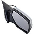 Passenger Side Mirror, Power Adjust, Heated, Manual Folding, Chrome, No Signal Light, No Memory, No Puddle Light, No Auto-Dim, No Blind Spot Feature