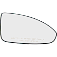 Passenger Side Mirror Glass, Non-Heated, Convex, With backing plate, For Models Without Side Object Sensor