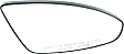 Passenger Side Mirror Glass, Non-Heated, Convex, With backing plate, For Models Without Side Object Sensor