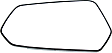Driver Side Mirror Glass, Non-Heated, No Blind Spot Feature No Auto-Dimming