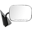 Passenger Side Mirror, Manual Adjust, Manual Folding, Non-Heated, Chrome, No Signal Light, No Memory, No Puddle Light, No Auto-Dimming, No Blind Spot Feature