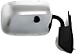 Passenger Side Mirror, Manual Adjust, Manual Folding, Non-Heated, Chrome, No Signal Light, No Memory, No Puddle Light, No Auto-Dimming, No Blind Spot Feature