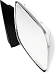 Passenger Side Mirror, Manual Adjust, Manual Folding, Non-Heated, Chrome, No Signal Light, No Memory, No Puddle Light, No Auto-Dimming, No Blind Spot Feature