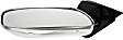 Passenger Side Mirror, Manual Adjust, Manual Folding, Non-Heated, Chrome, No Signal Light, No Memory, No Puddle Light, No Auto-Dimming, No Blind Spot Feature