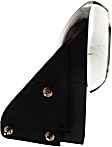 Passenger Side Mirror, Manual Adjust, Manual Folding, Non-Heated, Chrome, No Signal Light, No Memory, No Puddle Light, No Auto-Dimming, No Blind Spot Feature