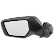 Driver Side Mirror, Power Adjust, Manual Folding, Heated, Paintable, In-housing Signal Light, No Memory, With Puddle Light, No Auto-Dimming, No Blind Spot Feature