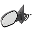 Driver Side Mirror, Power Adjust, Heated, Power Folding, Paintable, In-glass Signal Light, With Memory, With Puddle Light, No Auto-Dim, With Blind Spot Detection in Glass