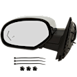2009 Chevrolet Tahoe - Driver Side Mirror, Power Adjust, Heated, Chrome, Power Folding, In-glass Signal Light, With Blind Spot Detection in Glass, With Memory, With Puddle Light, No Auto-Dimming