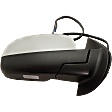 Passenger Side Mirror, Power Adjust, Heated, Power Folding, Chrome, In-glass Signal Light, With Memory, With Puddle Light, No Auto-Dimming, With Blind Spot Detection in Glass