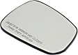 Passenger Side Mirror Glass, Non-Heated, No Blind Spot Feature