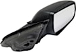 Passenger Side Mirror, Power Adjust, Non-Folding, Heated, Textured Black, In-housing Signal Light, With memory, No Puddle Light, No Auto-Dimming, No Blind Spot Feature