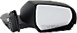 Passenger Side Mirror, Power Adjust, Manual Folding, Heated, Paintable, In-housing Signal Light, With memory, With Puddle Light, No Auto-Dimming, No Blind Spot Feature, Without SOS