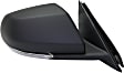 Passenger Side Mirror, Power Adjust, Manual Folding, Heated, Paintable, In-housing Signal Light, No Memory, No Puddle Light, No Auto-Dimming, No Blind Spot Feature