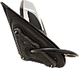 Driver Side Mirror, Power Adjust, Heated, Power Folding, With 1 Chrome and 1 Paintable Cap, In-glass Signal Light, With Memory, With Puddle Light, No Auto-Dimming, No Blind Spot Feature