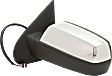 Driver Side Mirror, Power Adjust, Heated, Power Folding, With 1 Chrome and 1 Paintable Cap, In-glass Signal Light, With Memory, With Puddle Light, No Auto-Dimming, No Blind Spot Feature