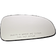 Passenger Side Mirror Glass, Non-Heated, No Blind Spot Feature