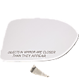Passenger Side Mirror Glass, Heated, No Blind Spot Feature, Backing Plate Included