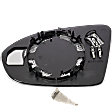 Passenger Side Mirror Glass, Heated, No Blind Spot Feature, Backing Plate Included