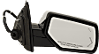 2015-2020 Chevrolet Tahoe - Passenger Side Mirror, Power Adjust, Heated, Power Folding, Chrome, In-glass Signal Light, With Memory, With Puddle Light, No Auto-Dimming, With Blind Spot Detection in Glass