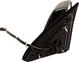 Passenger Side Mirror, Power Adjust, Heated, Power Folding, With 1 Chrome and 1 Paintable Cap, In-glass Signal Light, With Memory, With Puddle Light, No Auto-Dimming