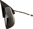Passenger Side Mirror, Power Adjust, Heated, Power Folding, With 1 Chrome and 1 Paintable Cap, In-glass Signal Light, With Memory, With Puddle Light, No Auto-Dimming