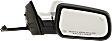 Passenger Side Mirror, Power Adjust, Heated, Manual Folding, Chrome, No Signal Light, With Memory, No Puddle Light, No Auto-Dim, With Blind Spot Detection in Glass