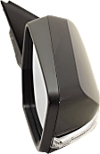 Passenger Side Mirror, Power Adjust, Manual Folding, Heated, Paintable, In-housing Signal Light, With memory, With Puddle Light, No Auto-Dimming, With Blind Spot Detection in Glass