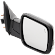 2017 Ford Explorer - Passenger Side Mirror, Power Adjust, Heated, Paintable, Manual Folding, In-housing Signal Light, With Blind Spot Detection in Glass, With Memory, With Puddle Light, No Auto-Dim