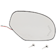 2011 GMC Yukon - Mirror Glass Passenger Side, For Models With Non-Towing Mirror, Heated, No Blind Spot Feature, In-glass Signal Light