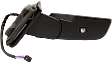 Passenger Side Mirror, Power Adjust, Heated, Power Folding, Textured Black, In-glass Signal Light, With Memory, With Puddle Light, No Auto-Dim, No Blind Spot Feature