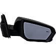 2018-2023 GMC Terrain - Passenger Side Mirror, Power, Manual Folding, Heated, Paintable, In-housing Signal Light, No Memory, No Puddle Light, No Auto-Dimming, With Blind Spot Detection in Glass